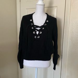 Knit sweatshirt